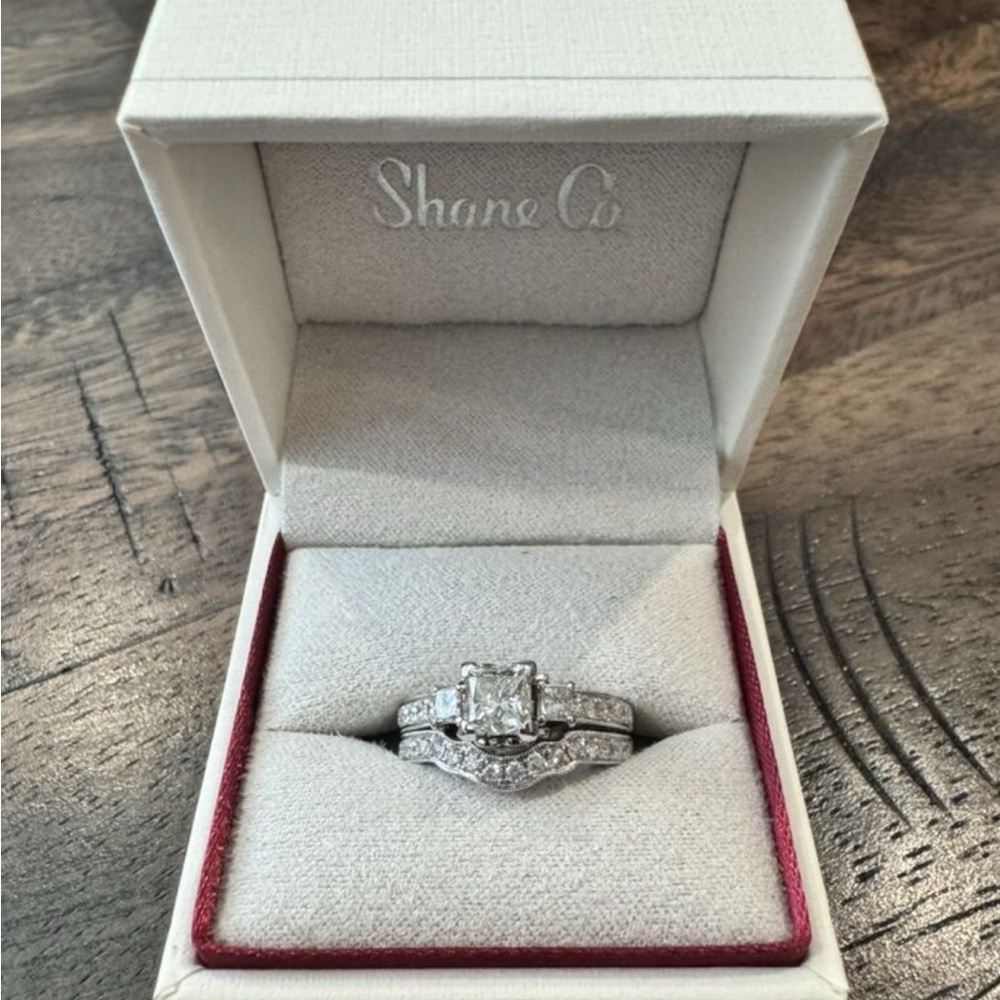 Shane CO White Gold Diamond Ring Set